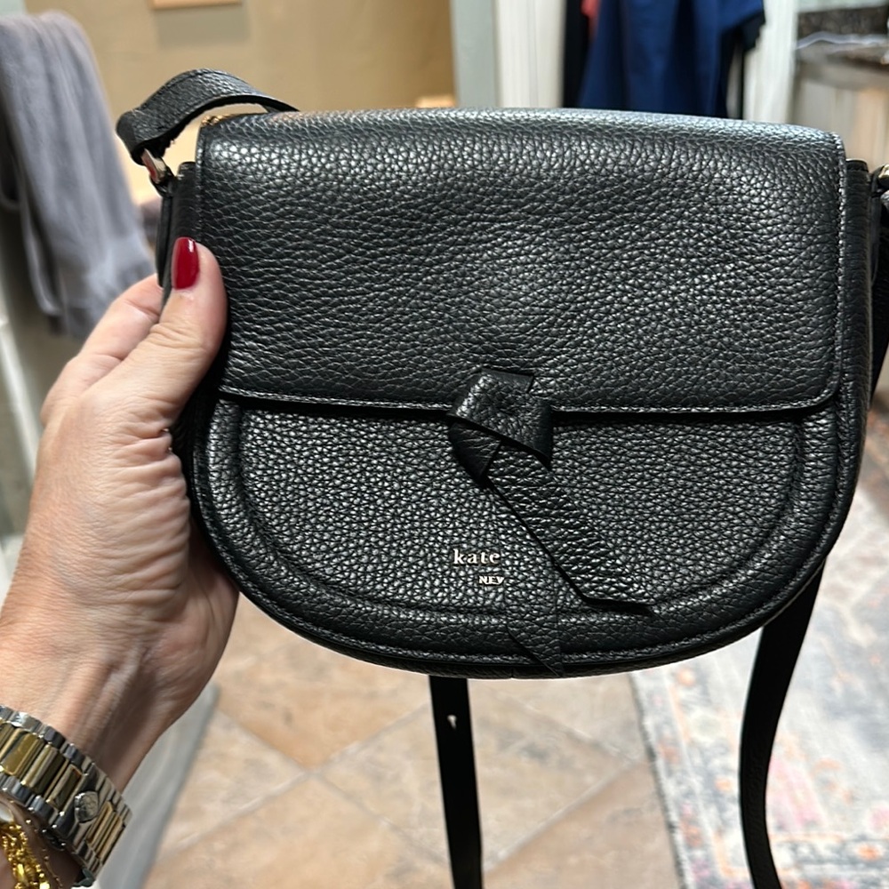 Kate Spade Black Leather Crossbody Bag